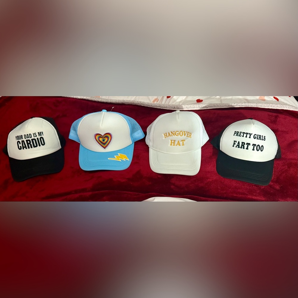 NWOT Fun Adjustable Trucker Hats